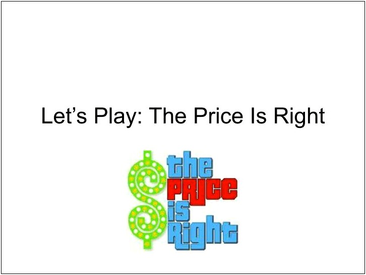 Download The Price Is Right Template