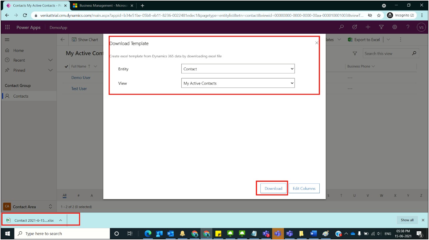 Dynamics Crm Download Template For Import
