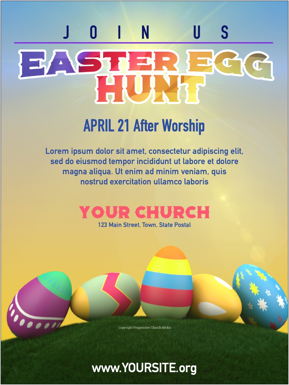 Easter Egg Hunt Flyer Template Word