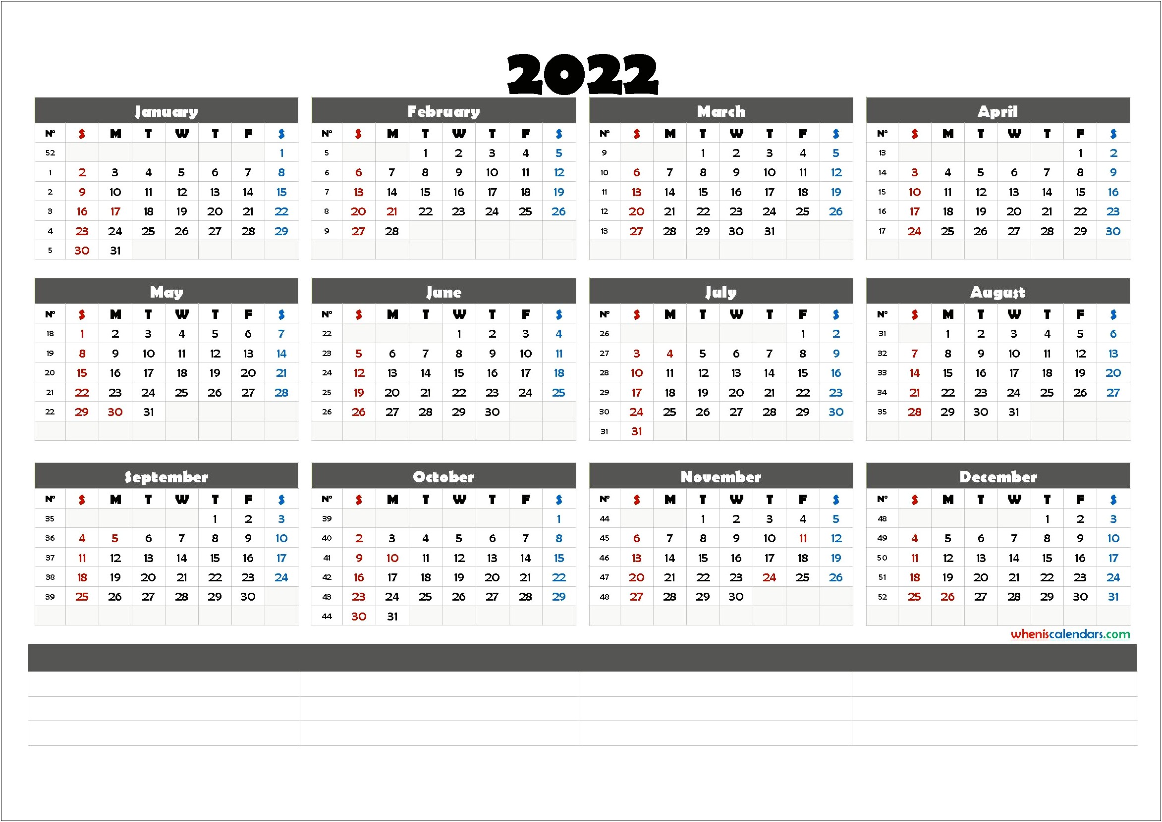 Easy To Use Calendar Template For Word