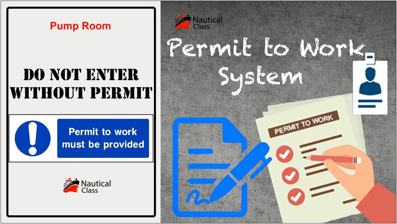 Electrical Permit To Work Template Word