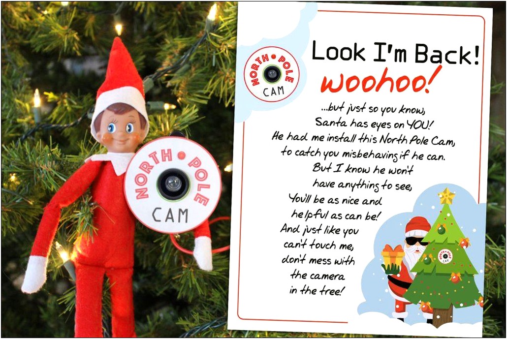 Elf On The Shelf Letter Template Word
