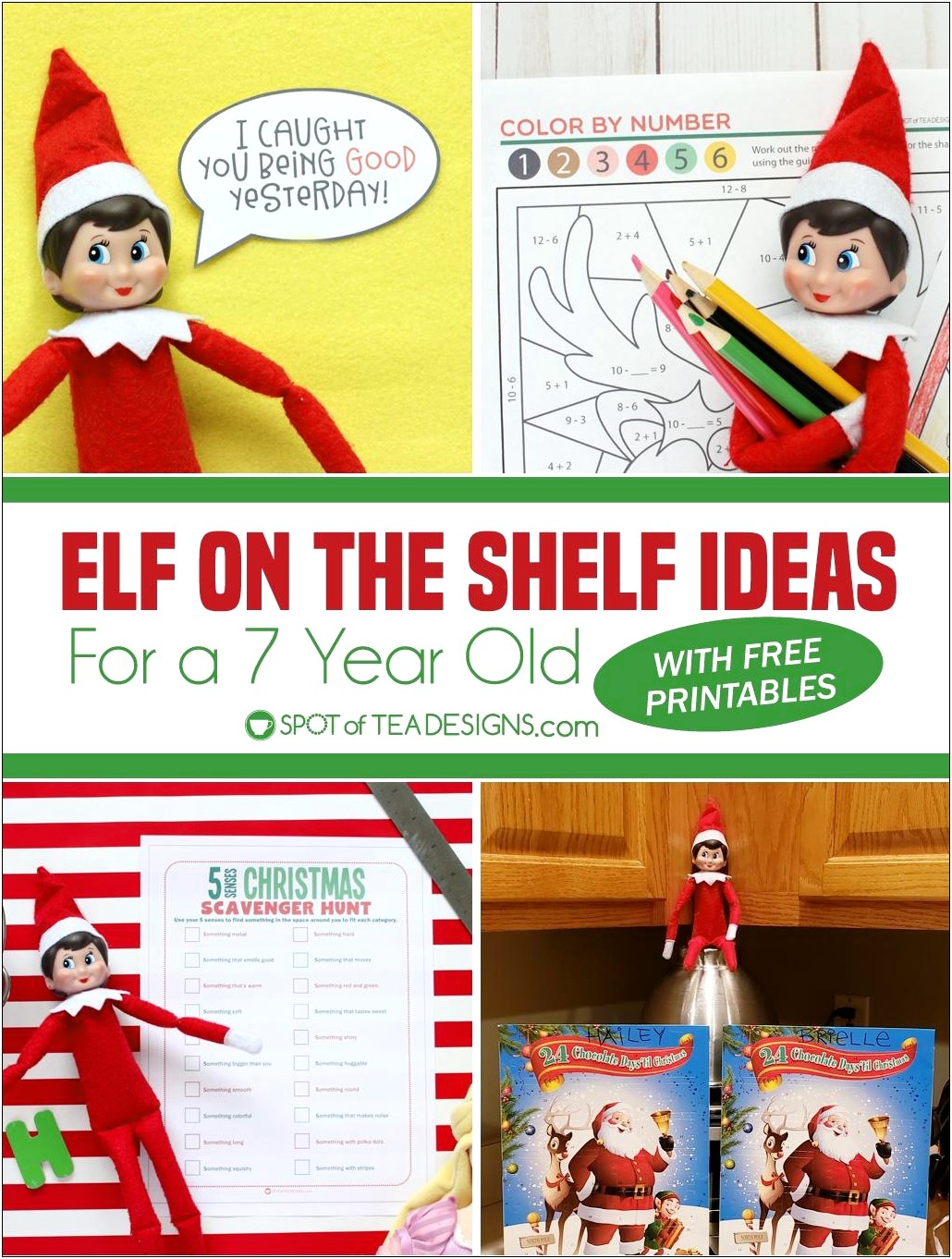 Elf On The Shelf Word Template