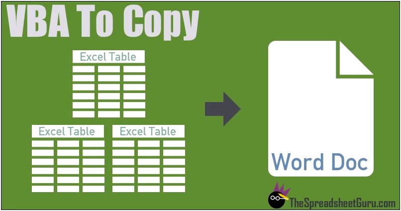 Excel Vba Create Word Document From Template