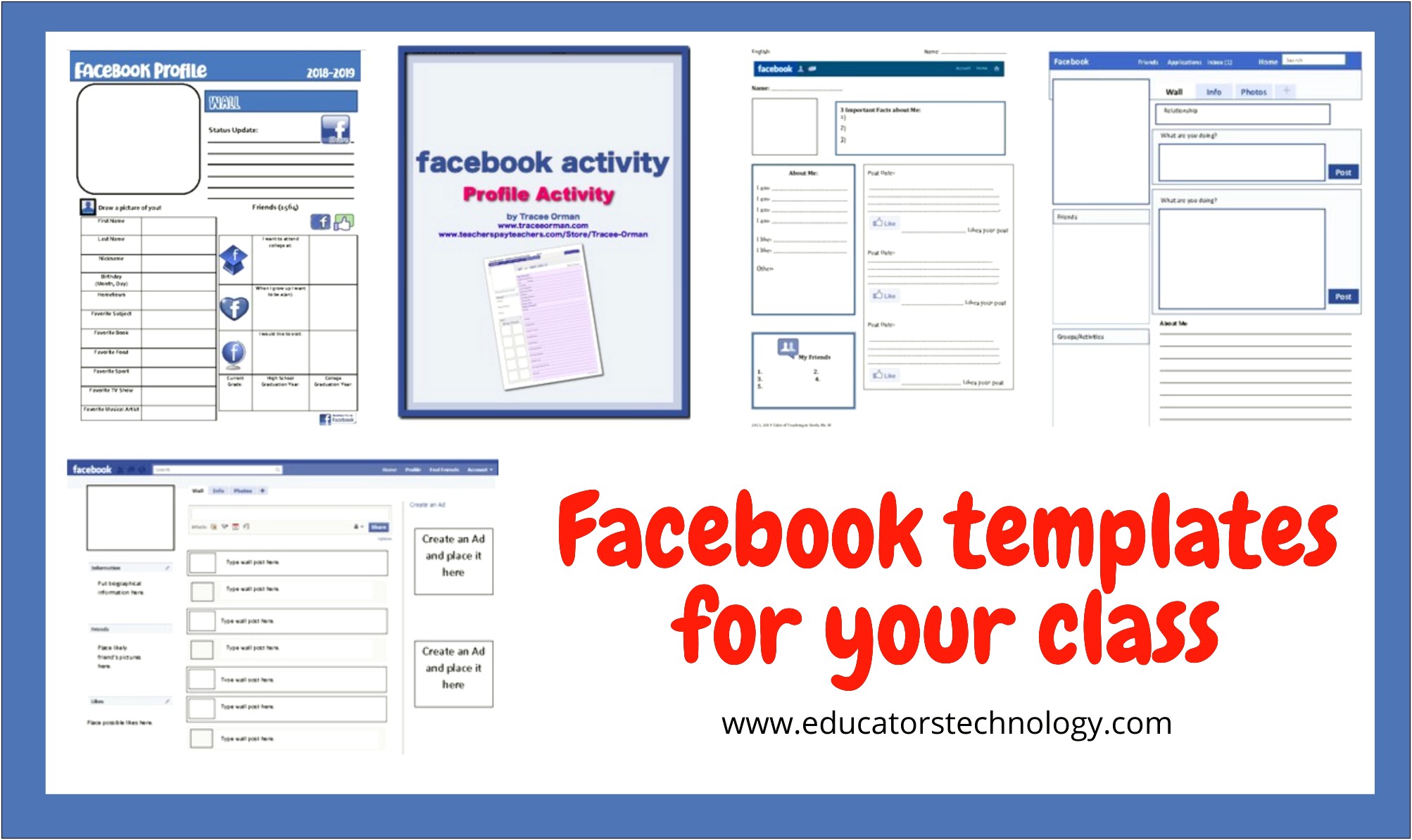 Facebook Page Template Download For Word