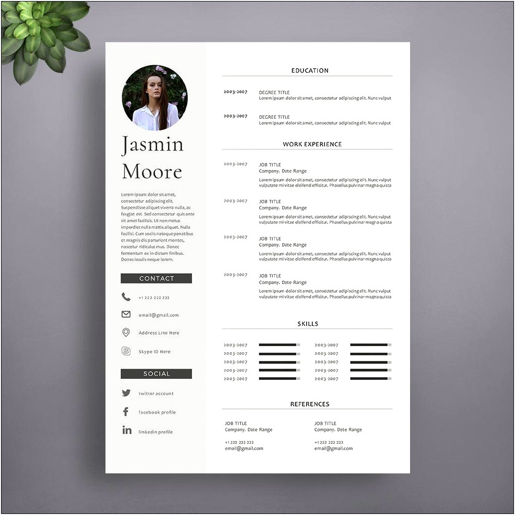 Facebook Profile Template For Microsoft Word