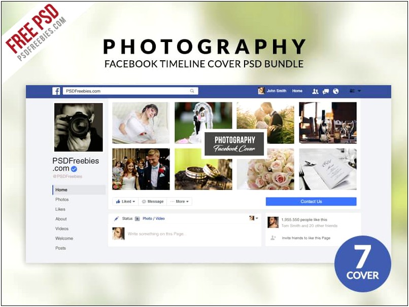 Facebook Timeline Cover Photoshop Template Download