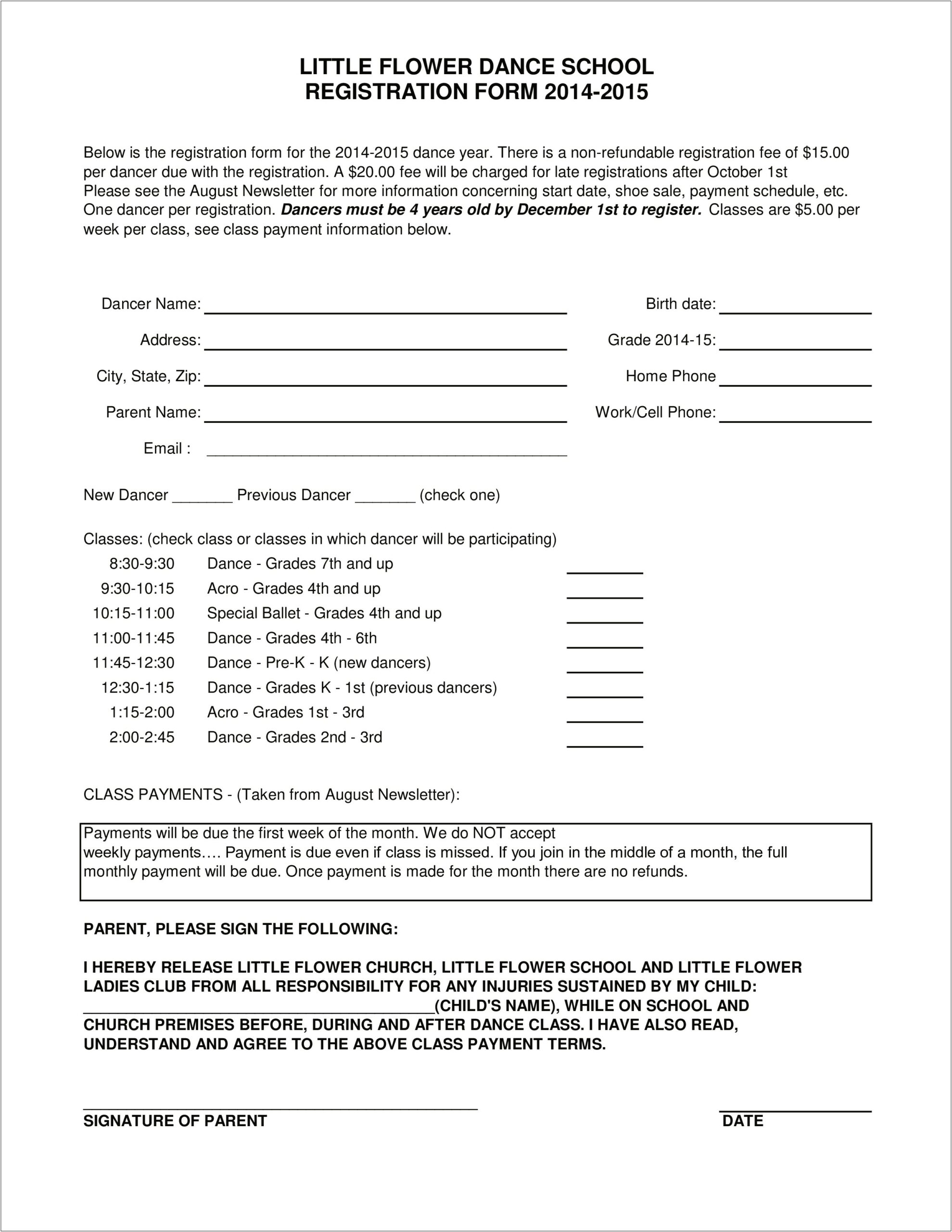 Family Reunion Registration Form Template Word