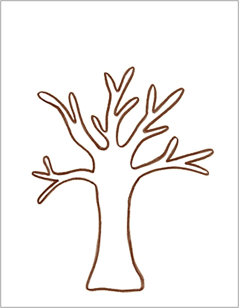 Family Tree Blank Template Word Art