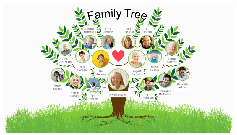 Family Tree Chart Template Microsoft Word