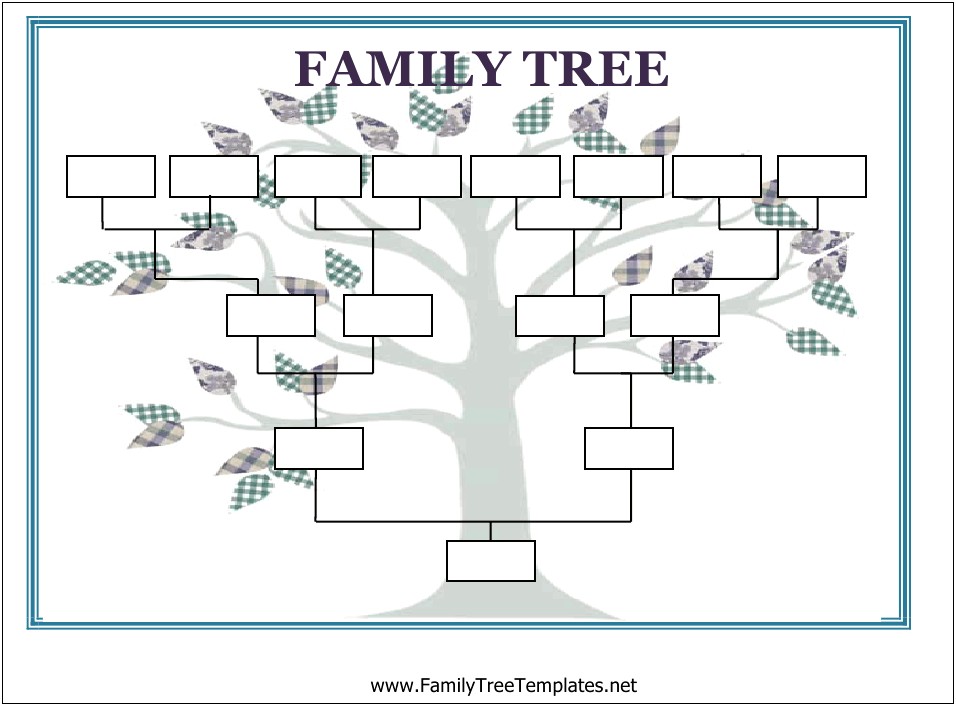 Family Tree Template For Word 16