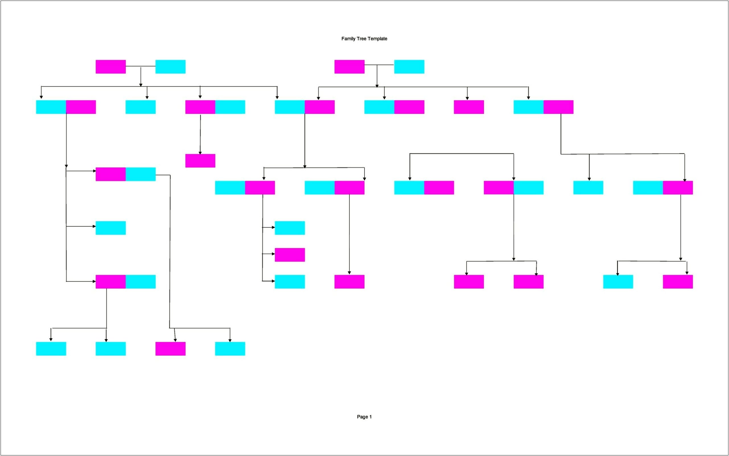 Family Tree Template From Microsoft Word