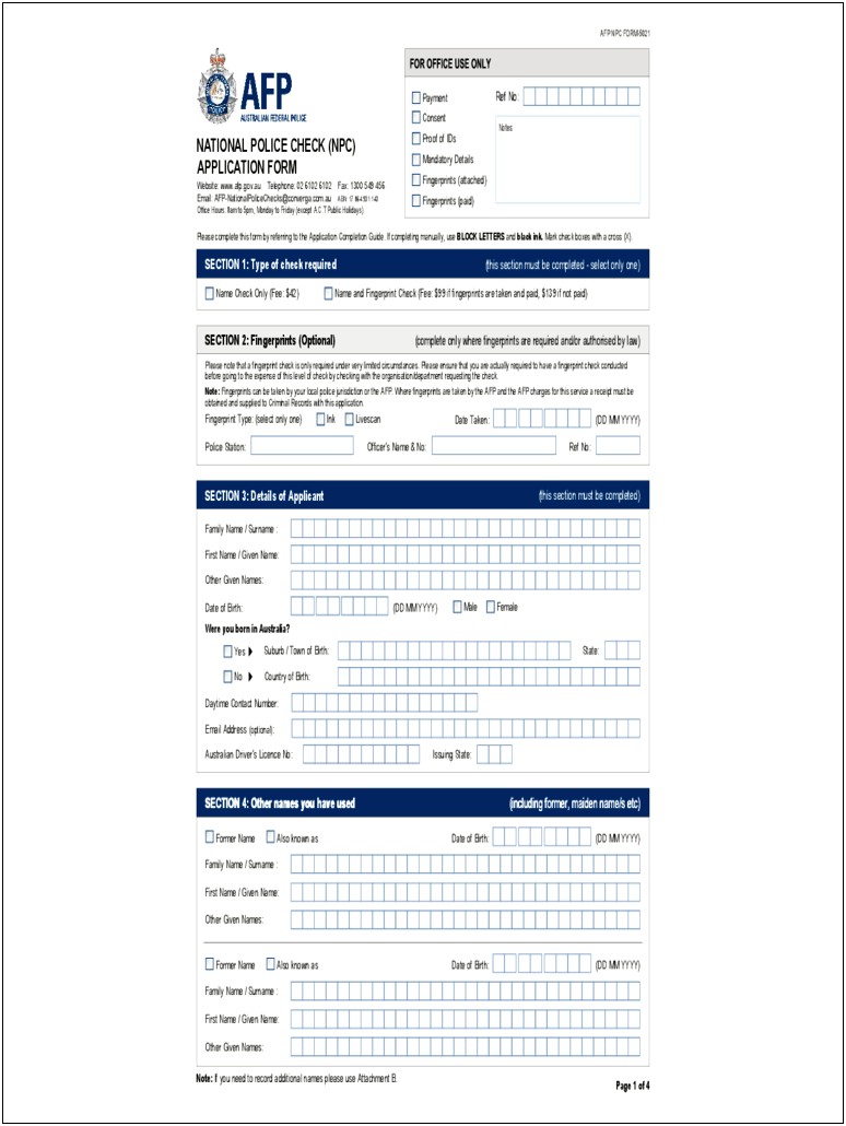 Fillable Police Incident Report Form Template Word California
