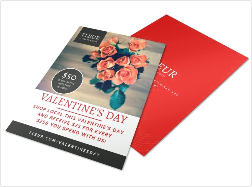Floral Valentines Day Templates For Word Documents