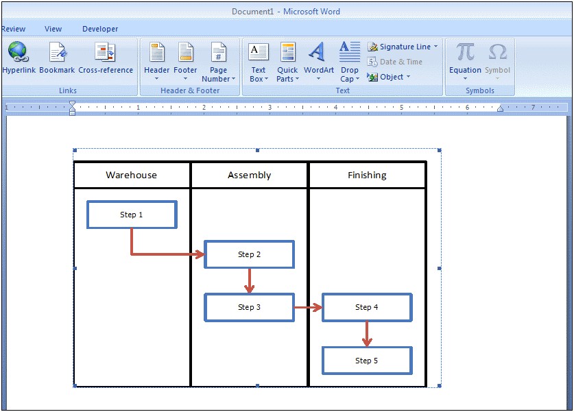 Flow Chart Template In Word 2007