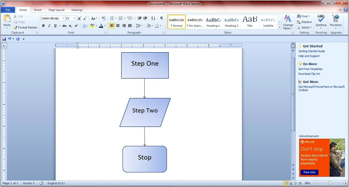Flow Chart Template Microsoft Word 2010