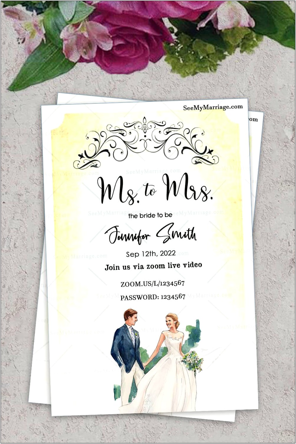 Free Download Wedding Reception Invitation Only