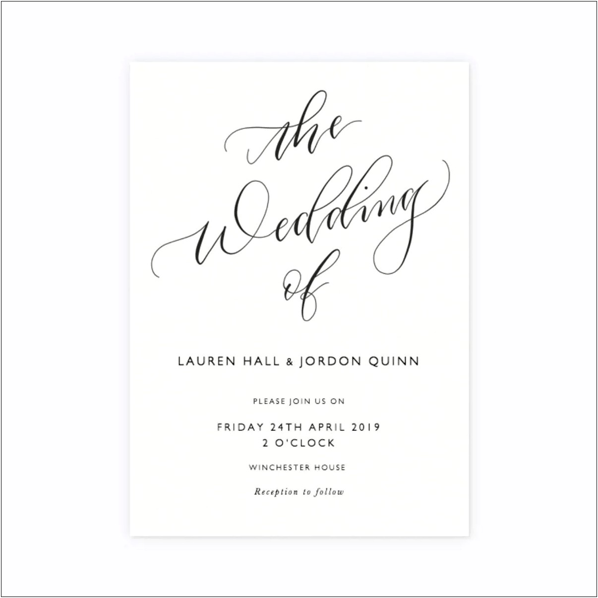Free Font Combinations For Wedding Invitations