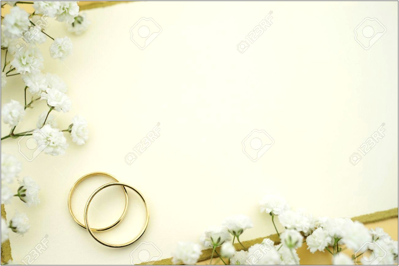 Free Hd Wedding Invitation Background With Rings