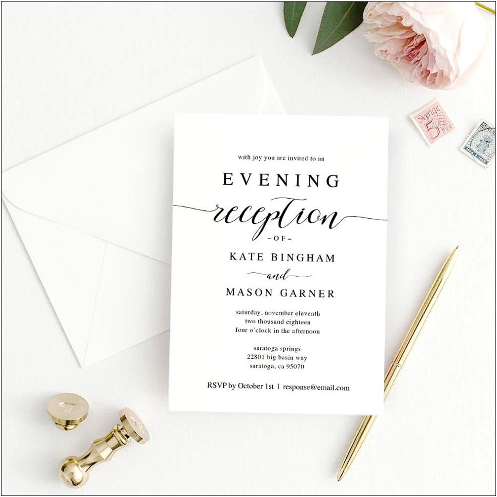 Free Printable Reception Invitations For Wedding