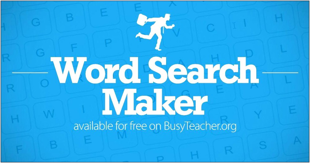 Free Printable Template For Word Search