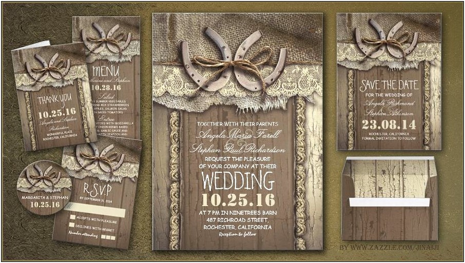 Free Printable Western Themed Wedding Invitations
