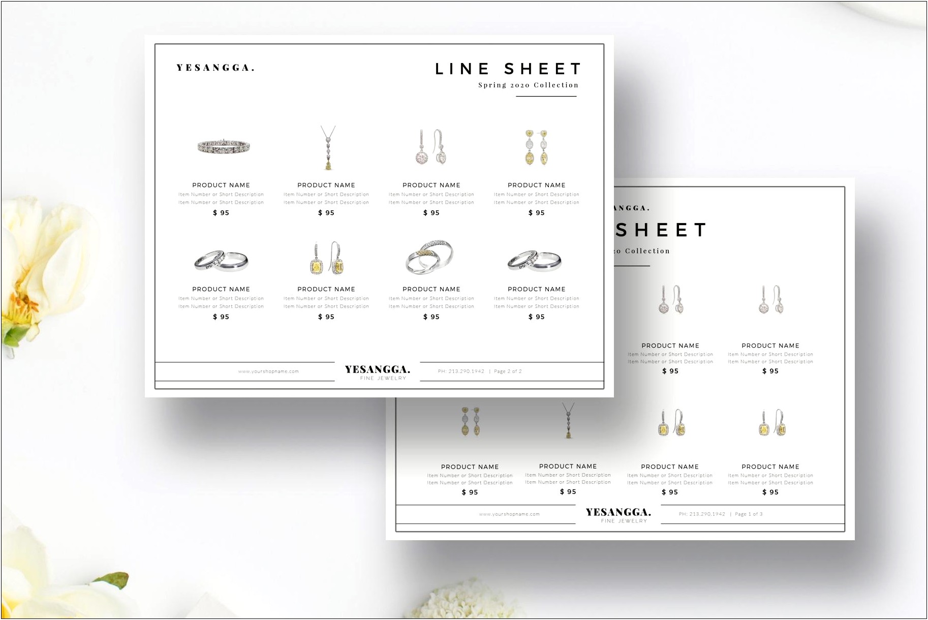 Free Product Line Sheet Template Download