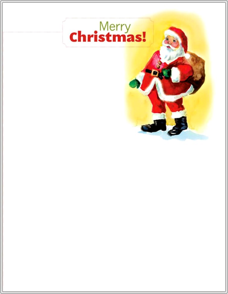 Free Santa Letter Templates Microsoft Word