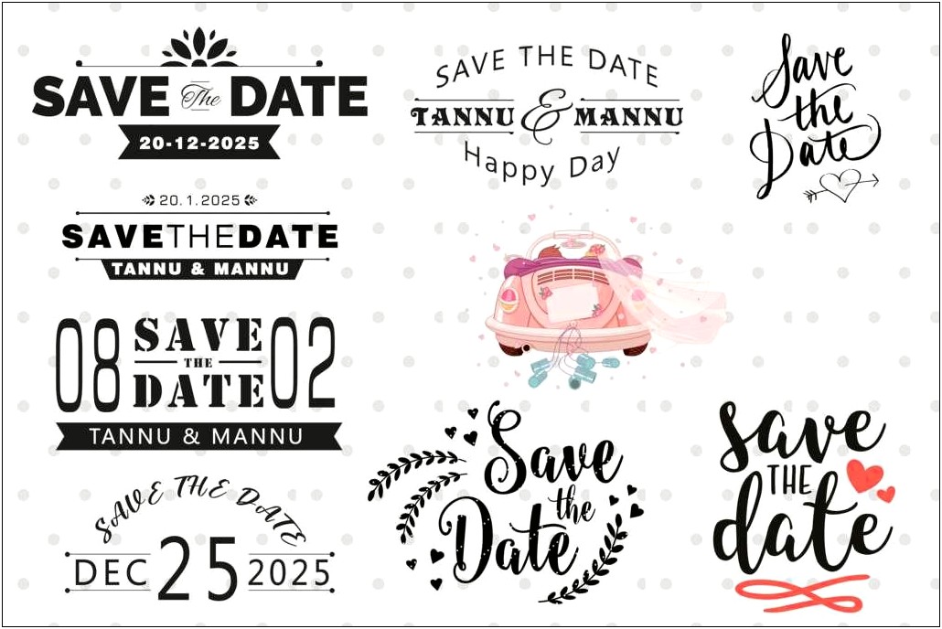 Free Save Our Date Template Download
