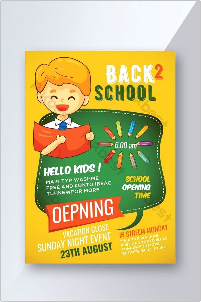 Free School Brochure Templates For Word
