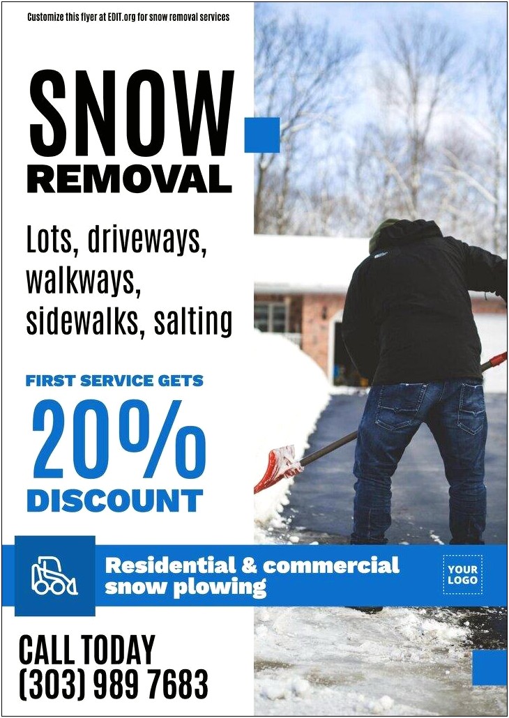 Free Snow Removal Flyer Template Download