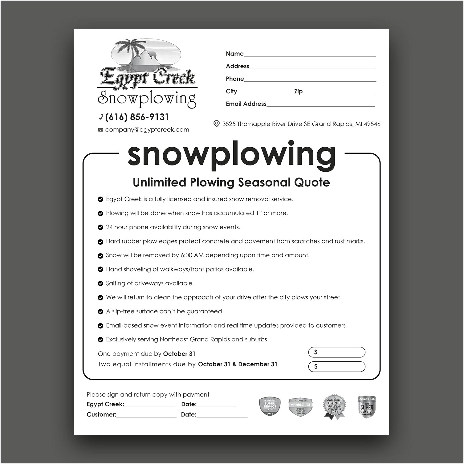 Free Snow Removal Flyer Template Word
