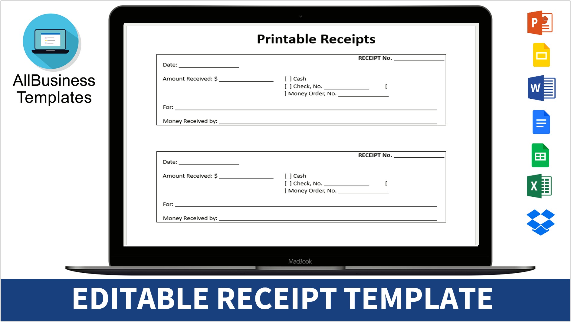 Free Template For Receipts To Download