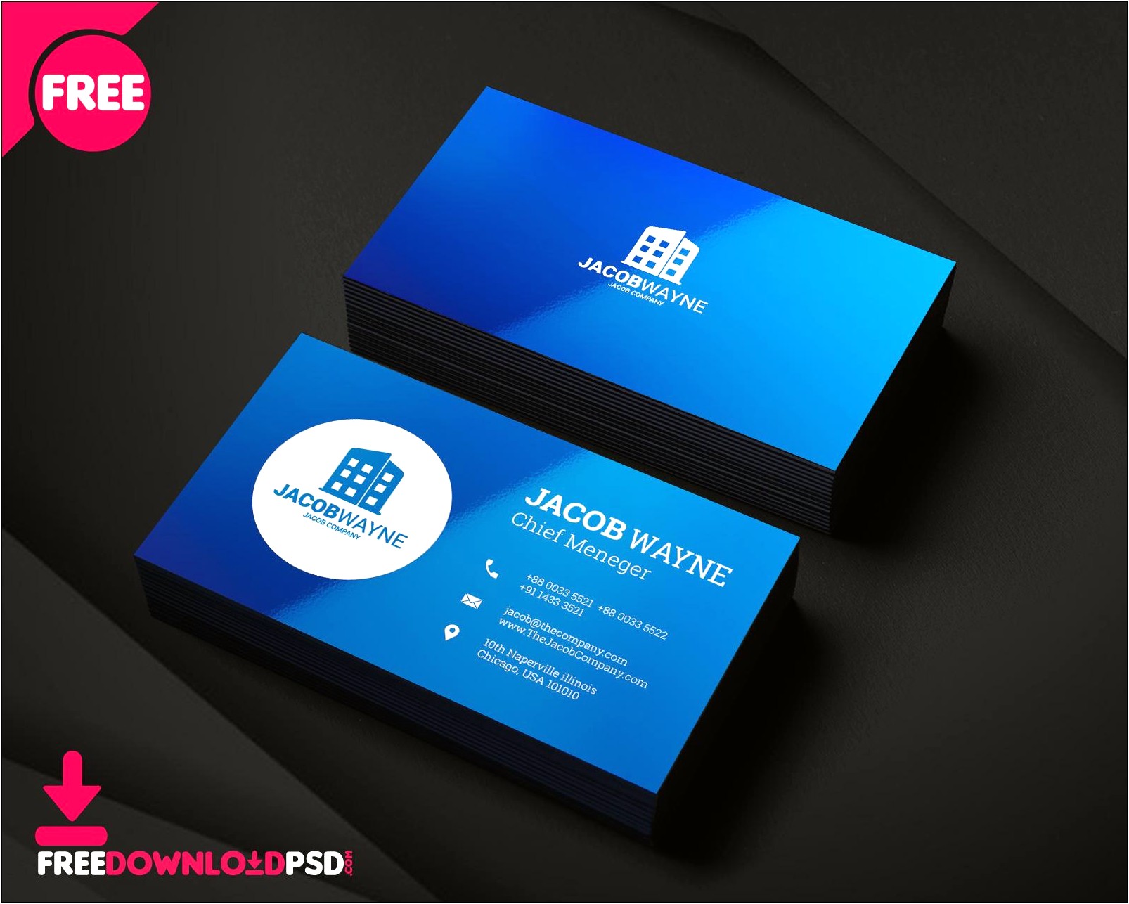 Free Visiting Cards Templates Ms Word