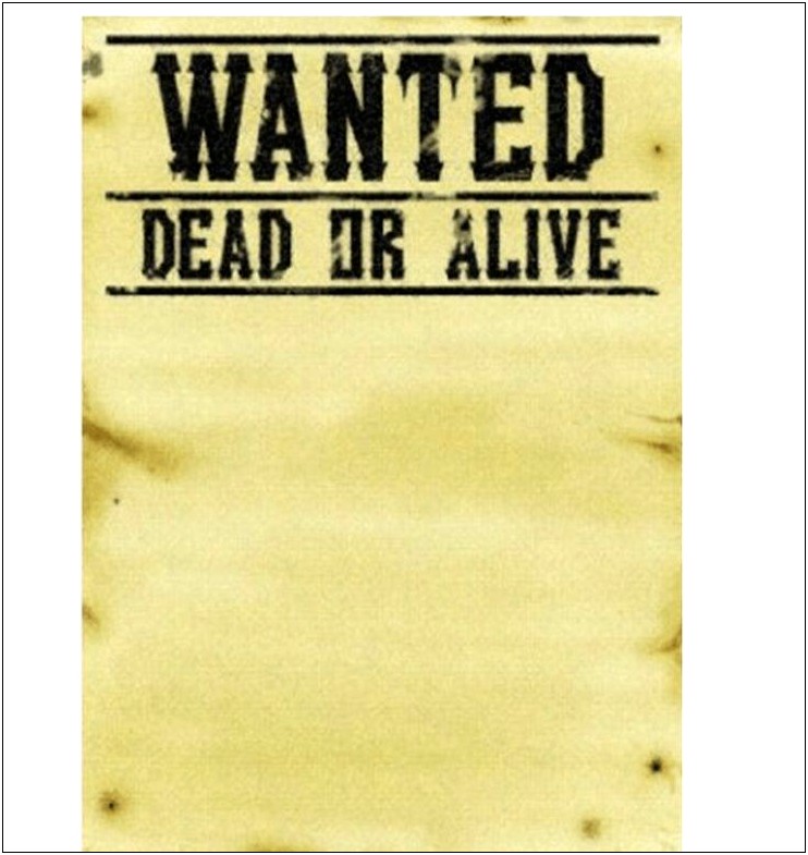 Free Wanted Poster Template Word Format