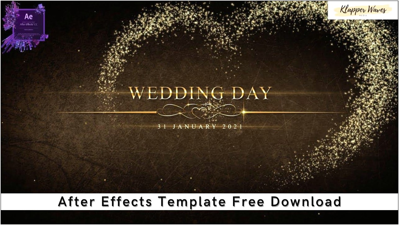 Free Wedding After Effects Template Download