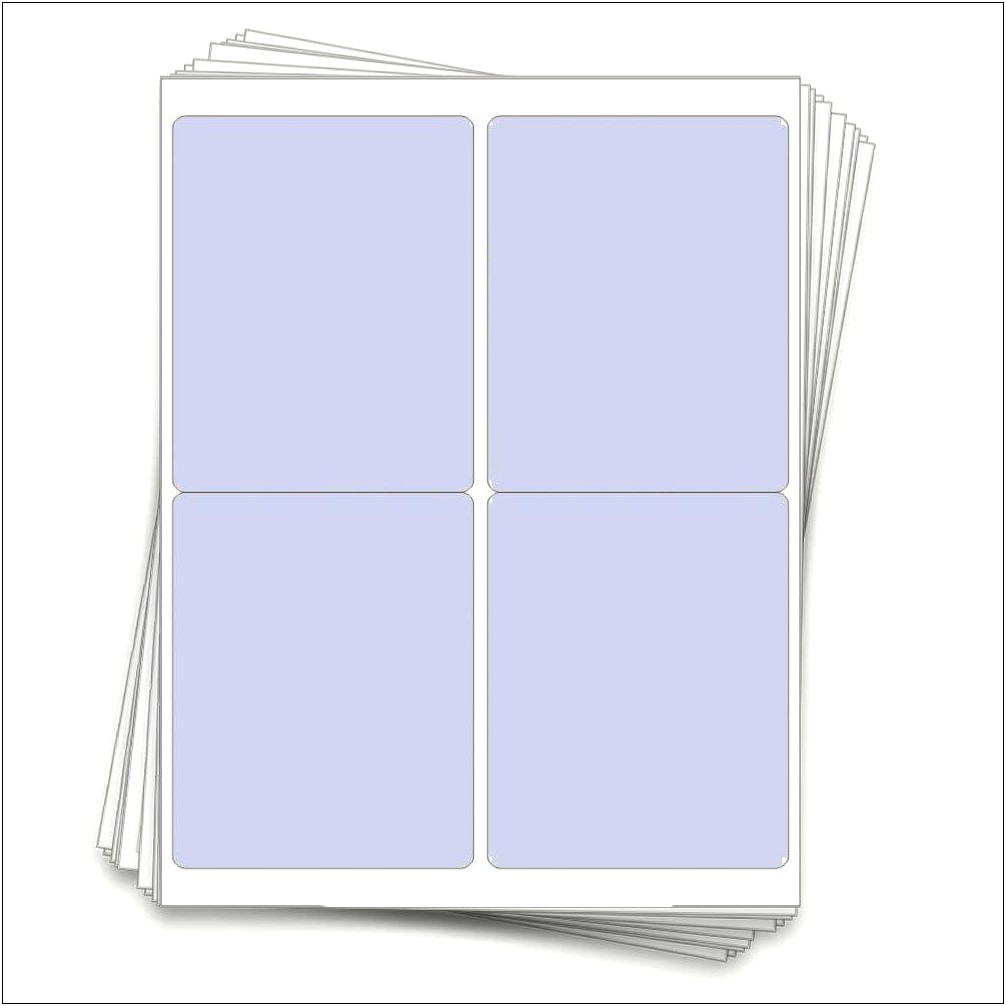 Free Word Template 4x5 Blank Cards