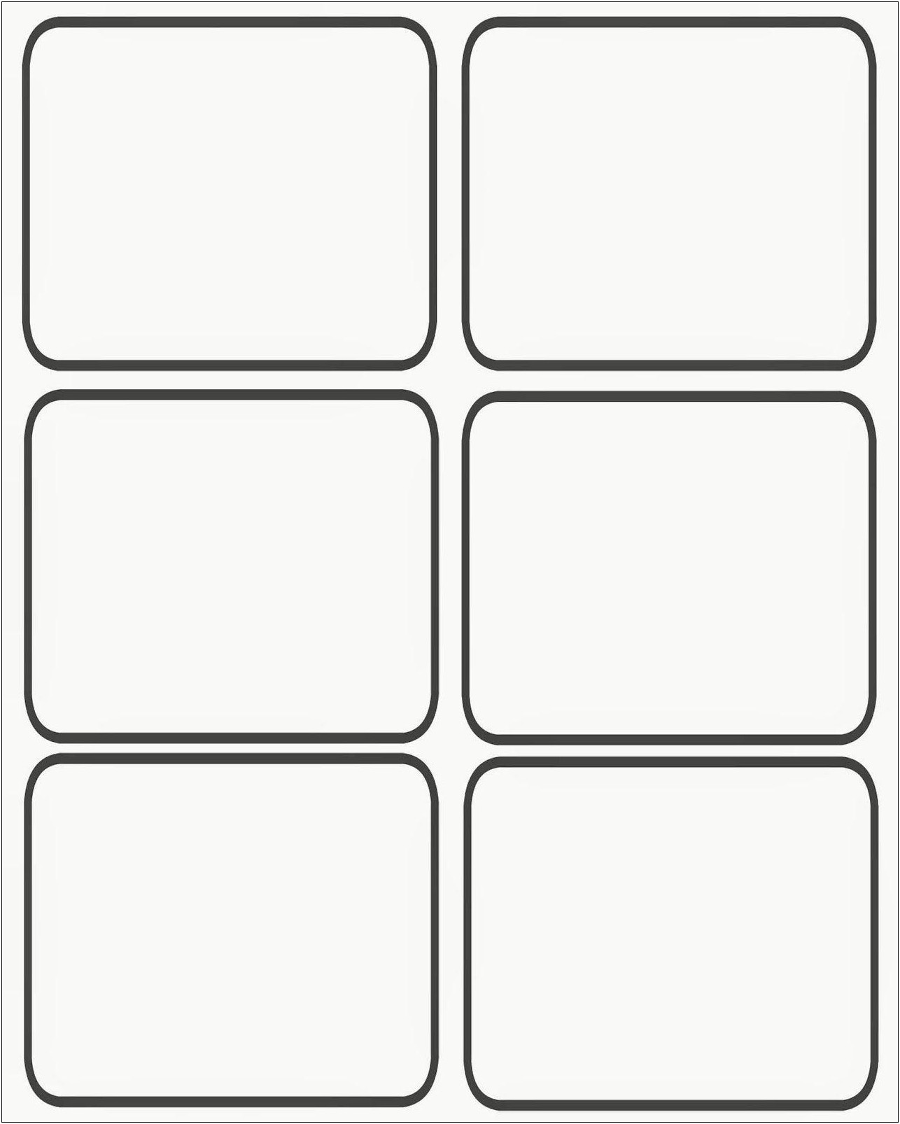 Free Word Template For Flash Cards