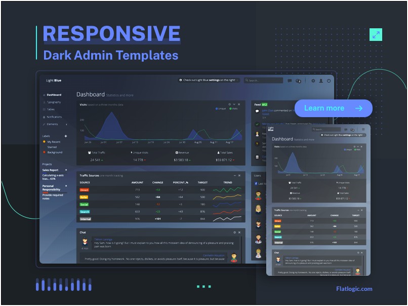 Frest Clean & Minimal Bootstrap Admin Dashboard Template Download