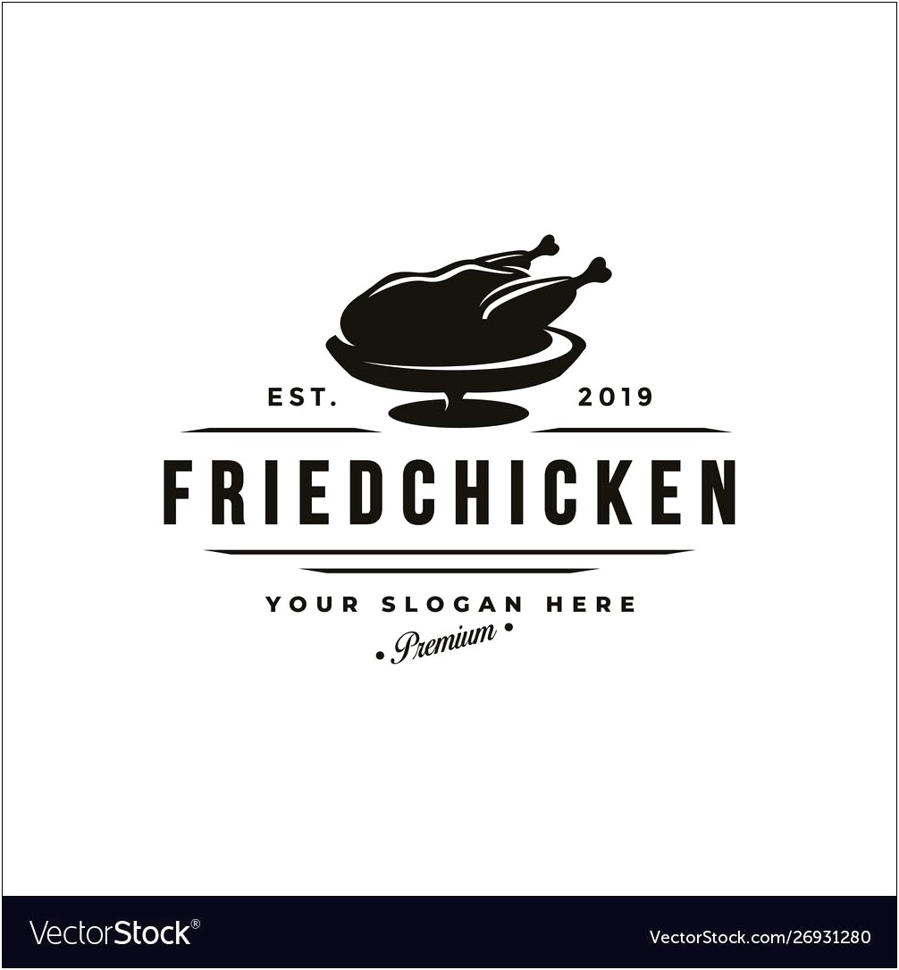 Fried Chicken Logo Template Free Download