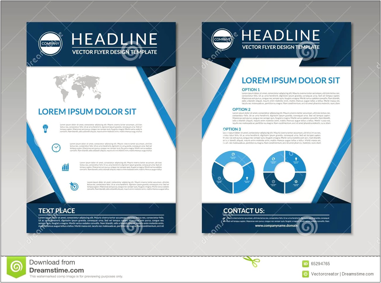 Front And Back Brochure Templates Word