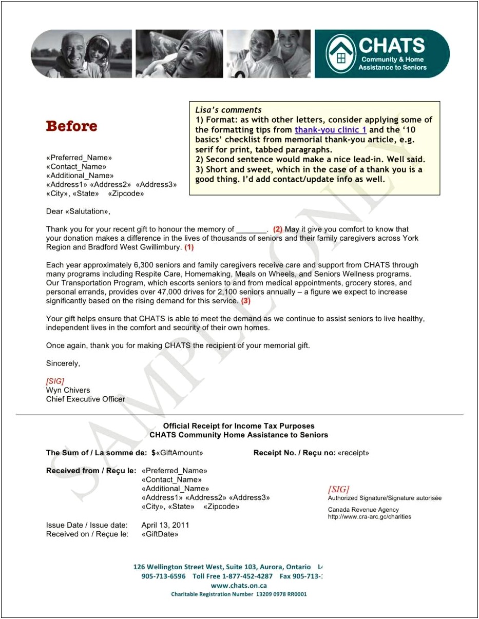 Funeral Donation Thank You Letter Template Microsoft Word