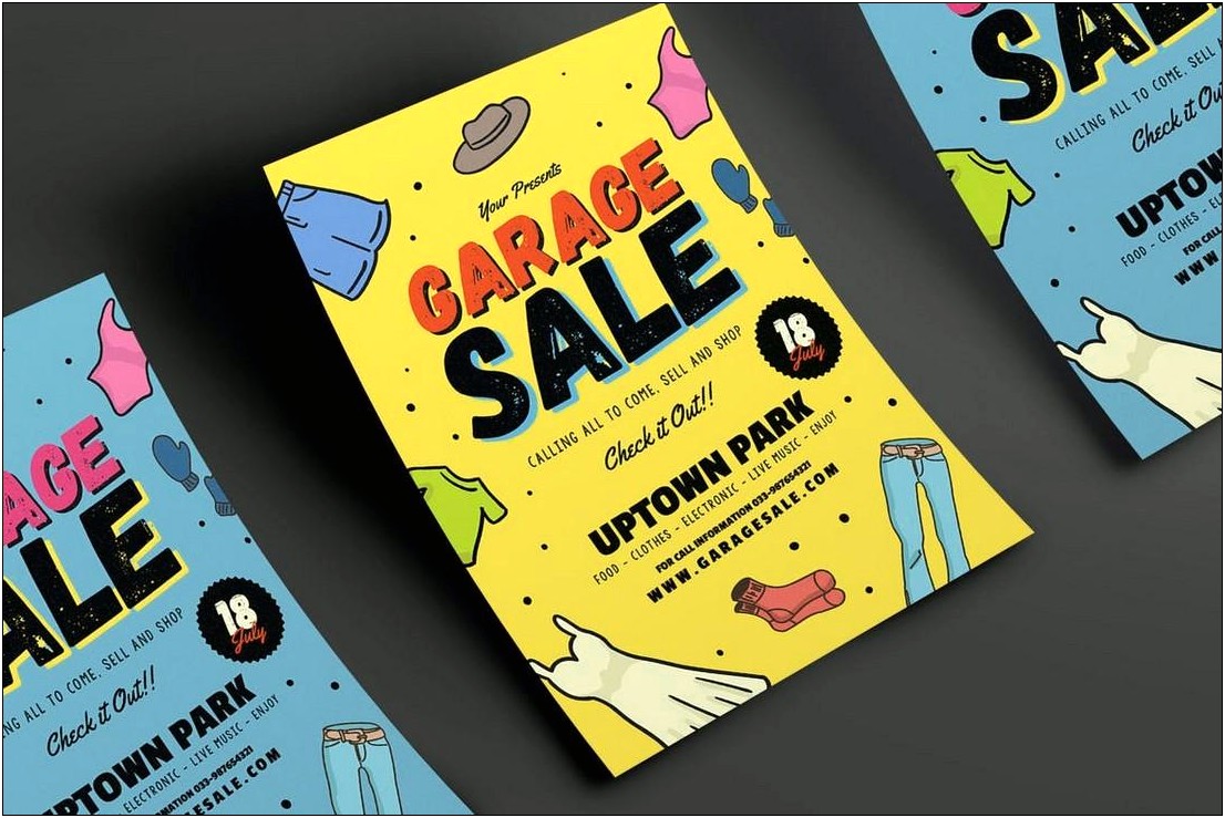 Garage Sale Flyer Template Microsoft Word