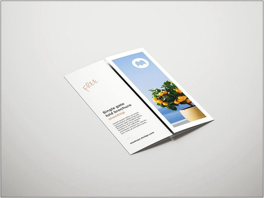 Gate Fold Brochure Template For Word