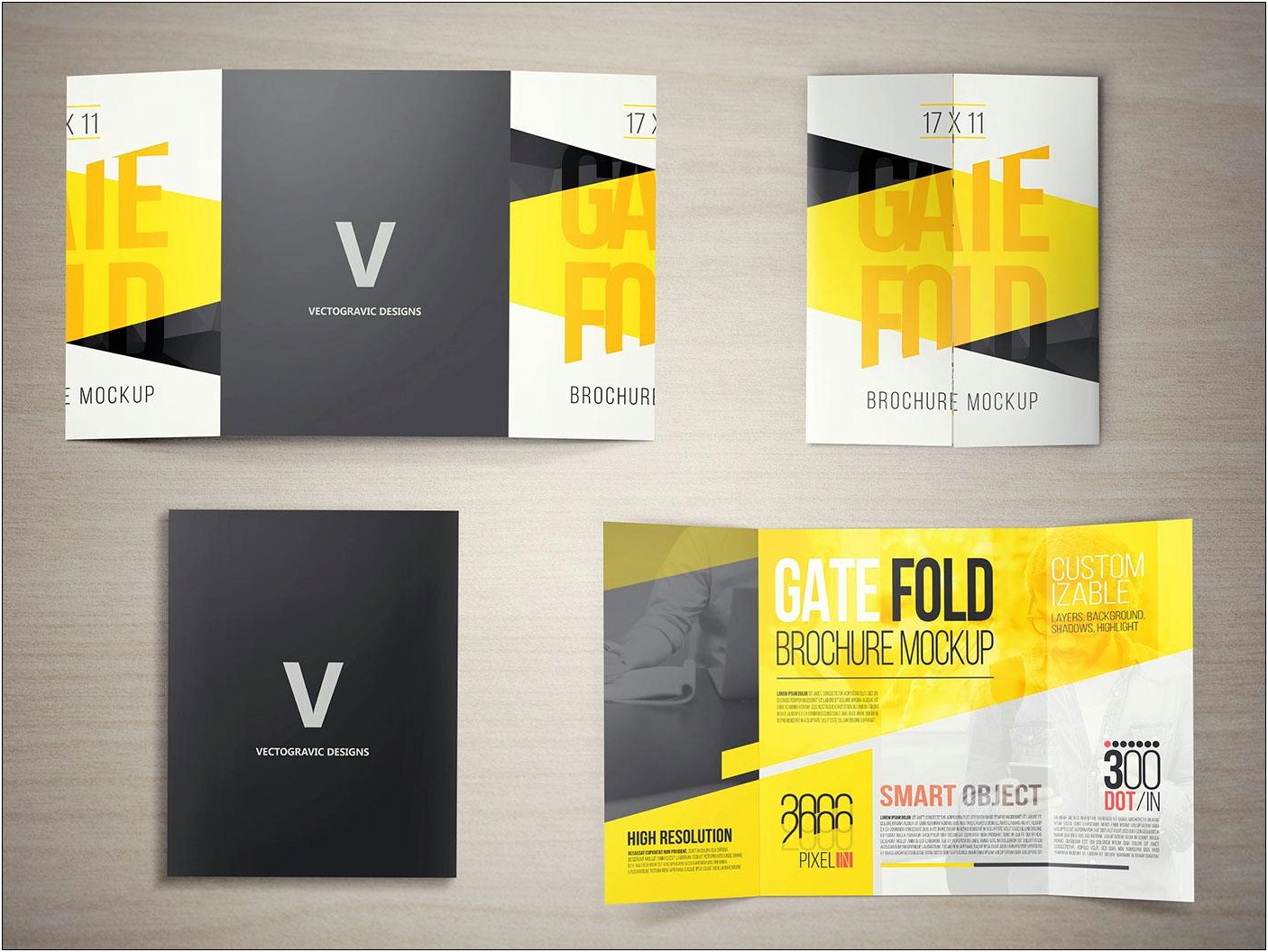 Gate Fold Brochure Template Photoshop Download