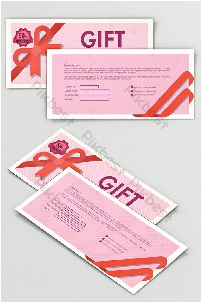 Gift Voucher Design Templates Free Download