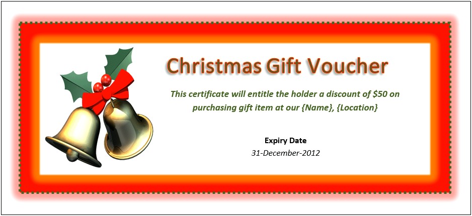 Gift Voucher Template Free Download Uk