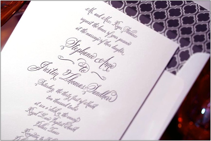 Good Cursive Font For Wedding Invitation