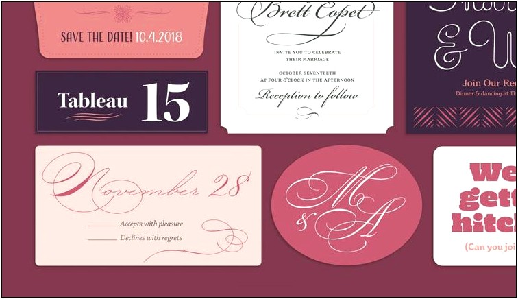 Good Serif Font For Wedding Invitations
