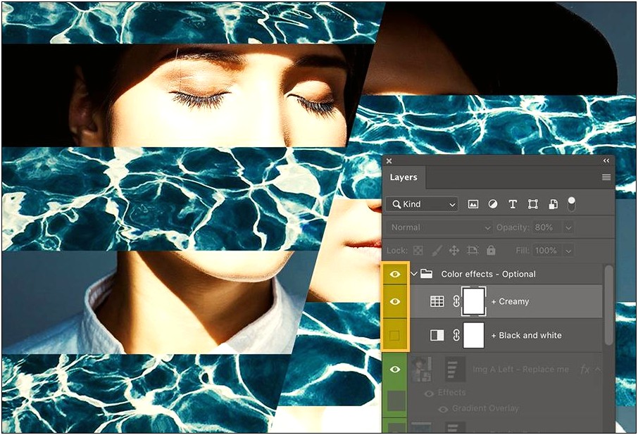Google+ Photo Collage Photoshop Template Download